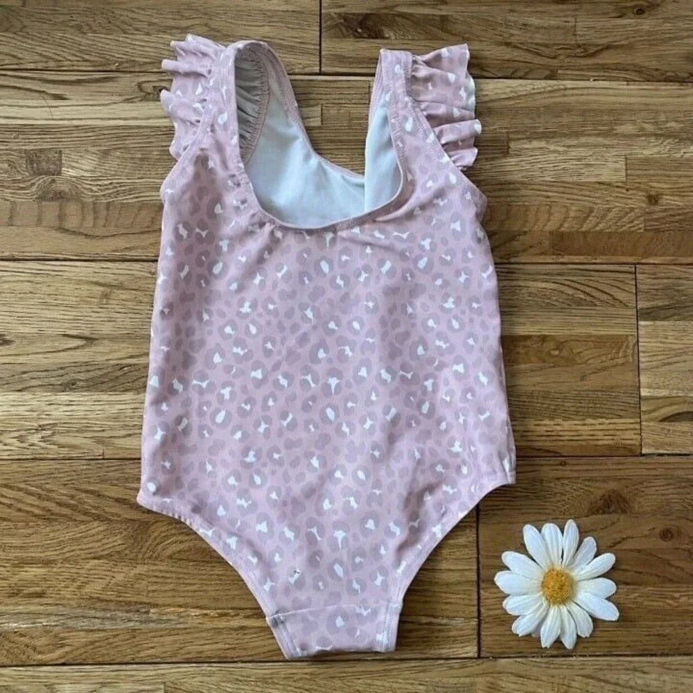 H&M Pink Cheetah One Piece Swimsuit Size 9-12 Months‎